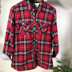❄️BC Clothing Sherpa Lined Flannel Shirt Jacket